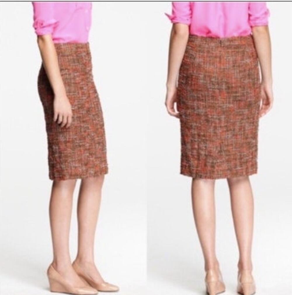 J. Crew Multicolor Tweed Wool Blend No 2 Pencil Skirt Size 0